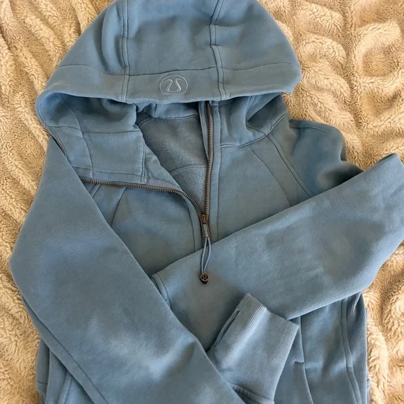 Lululemon Light Blue full length scuba - Picture 3 of 6